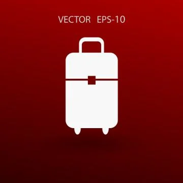 Flat icon of bag  vector illustration Stock Illustration