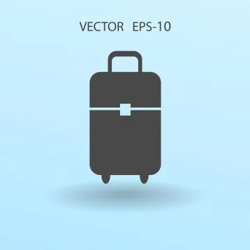 Flat icon of bag  vector illustration Stock Illustration