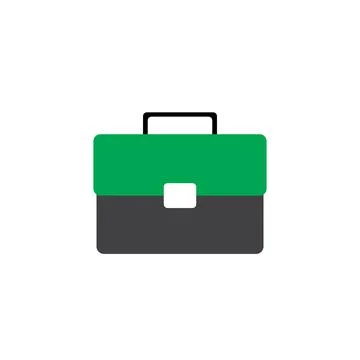 Flat icon of a blue bag, as a bag sign Stock Illustration