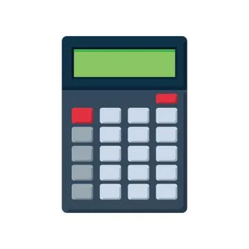 Flat Icon of calculator. Illustrazione stock