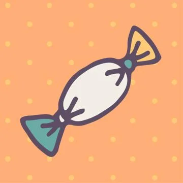 Flat icon of candy Stock Illustration