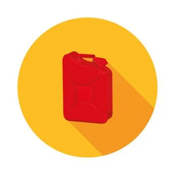 Flat icon canister Stock Illustration