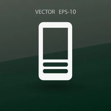 Flat  icon of cellphone. vector illustration 스톡 일러스트