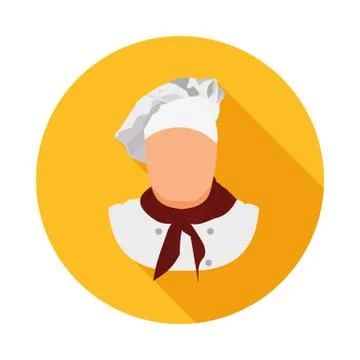 Flat icon chef Stock Illustration