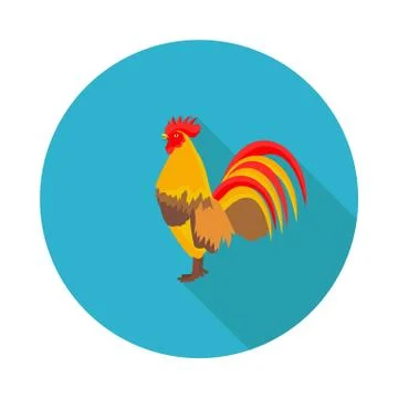 Flat icon cock Stock Illustration