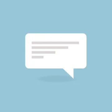 Flat icon of a communication Stock Illustration