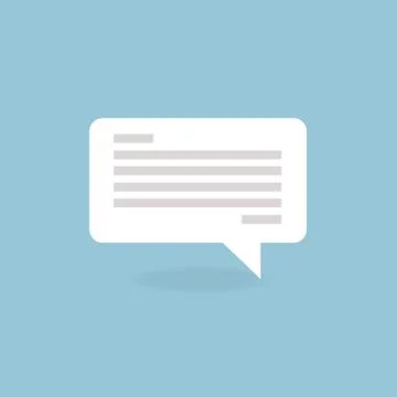 Flat icon of a communication Stock Illustration