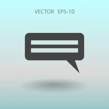 Flat  icon of a communication. vector illustration Stock Illustration