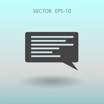 Flat icon of a communication. vector illustration Stock Illustration