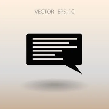Flat icon of a communication. vector illustration Stock Illustration