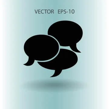 Flat  icon of a communication. vector illustration Illustrazione stock