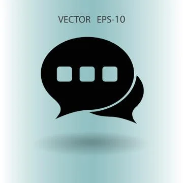 Flat  icon of a communication. vector illustration Stock Illustration
