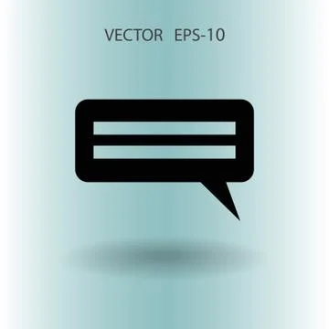 Flat  icon of a communication. vector illustration Stock Illustration