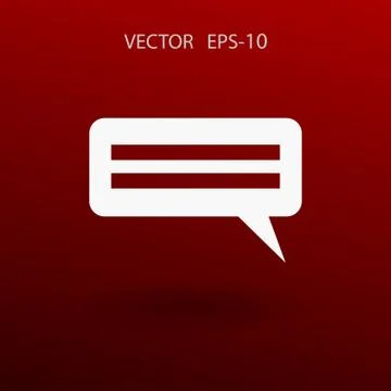 Flat  icon of a communication. vector illustration Stock Illustration