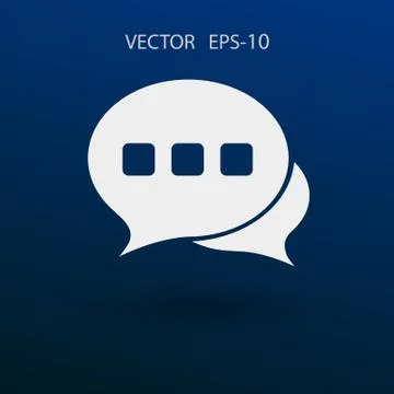 Flat  icon of a communication. vector illustration Stock Illustration