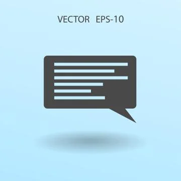 Flat icon of a communication. vector illustration Ilustração Stock