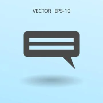 Flat  icon of a communication. vector illustration Stock Illustration
