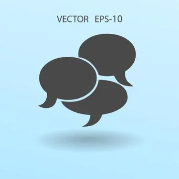 Flat  icon of a communication. vector illustration Stock Illustration