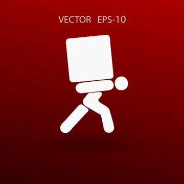 Flat icon of dilivery. vector illustration Stock Illustration