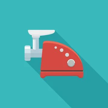 Flat icon electric grinder Stock Illustration