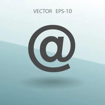 Flat icon of email. vector illustration Stock Illustration