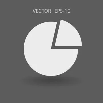 Flat icon of finance graph. vector illustration Stock Illustration