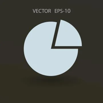 Flat icon of finance graph. vector illustration Stock Illustration