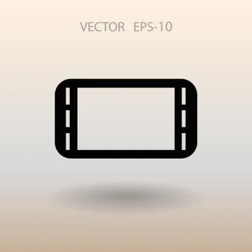 Flat icon of gamepad. vector illustration Stock Illustration