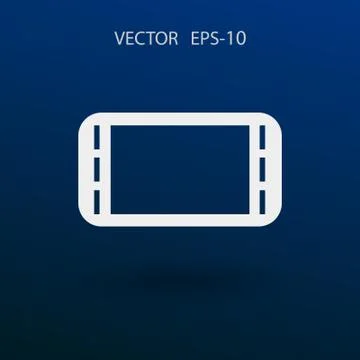 Flat icon of gamepad. vector illustration Stock Illustration