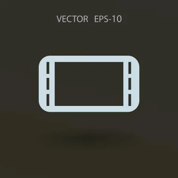 Flat icon of gamepad. vector illustration Stock Illustration