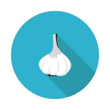 Flat icon garlic Stock Illustration
