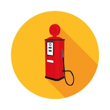 Flat icon gas station Stock Illustration