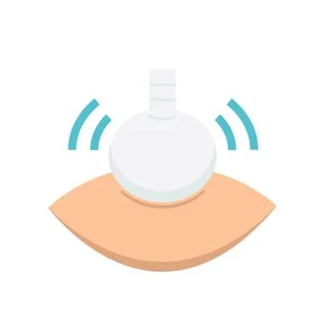 Flat Icon herbal compressing ball icon Stock Illustration