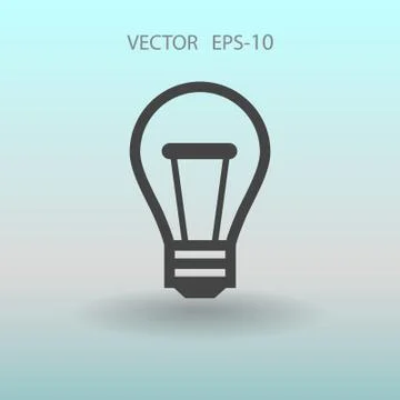 Flat icon of idea. vector illustration Stock Illustration