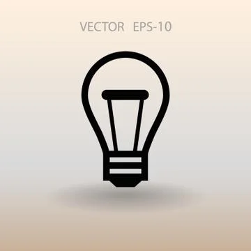 Flat icon of idea. vector illustration Stock Illustration
