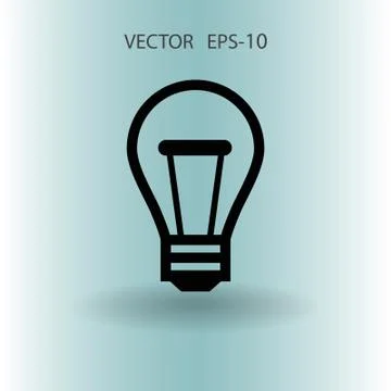Flat icon of idea. vector illustration Stock Illustration