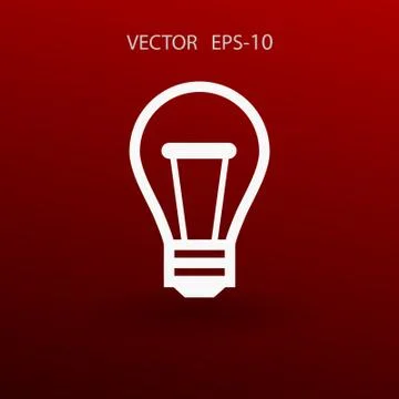 Flat icon of idea. vector illustration Stock Illustration