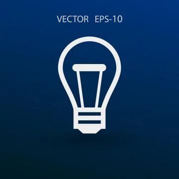 Flat icon of idea. vector illustration Stock Illustration