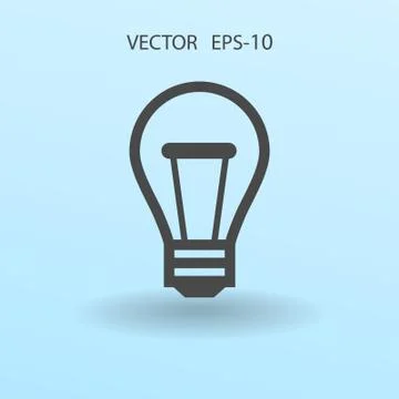 Flat icon of idea. vector illustration Stock Illustration