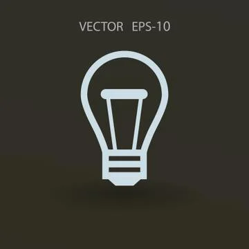 Flat icon of idea. vector illustration Stock Illustration