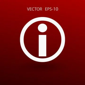 Flat icon of info. vector illustration Stock Illustration