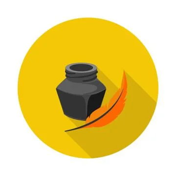 Flat icon ink Stock Illustration