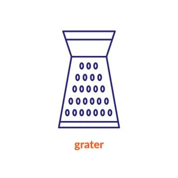 Flat icon kitchen grater Stock Illustration