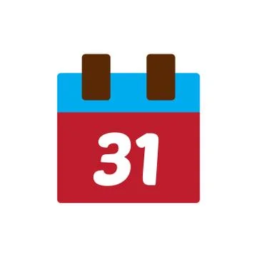 Flat icon with long shadow Christmas calendar Stock Illustration