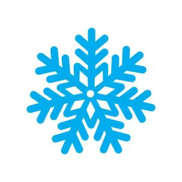 Flat icon with long shadow Christmas snowflake Stock Illustration