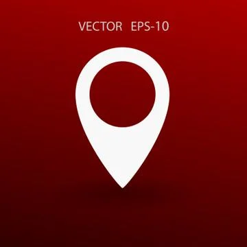 Flat icon of marker. vector illustration Stock Illustration