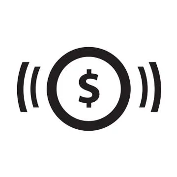 Flat icon of money Stock Illustration