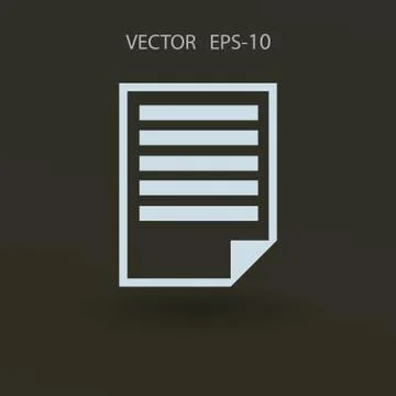 Flat icon of notes. vector illustration Stock Illustration