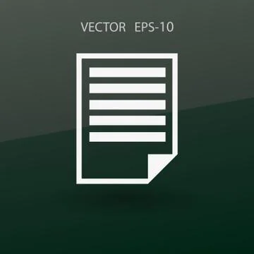 Flat icon of notes. vector illustration Stock Illustration