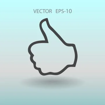 Flat icon of ok. vector illustration Stock Illustration